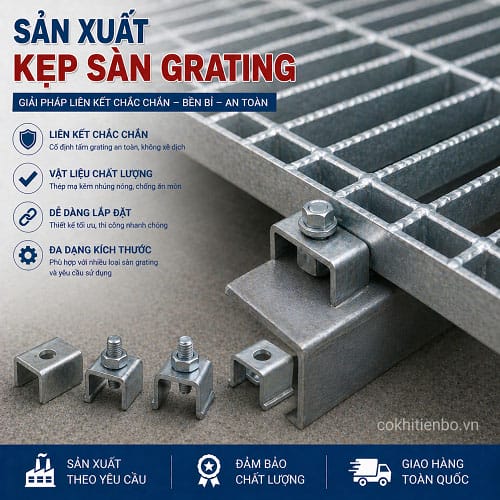 Sản xuất kẹp sàn grating