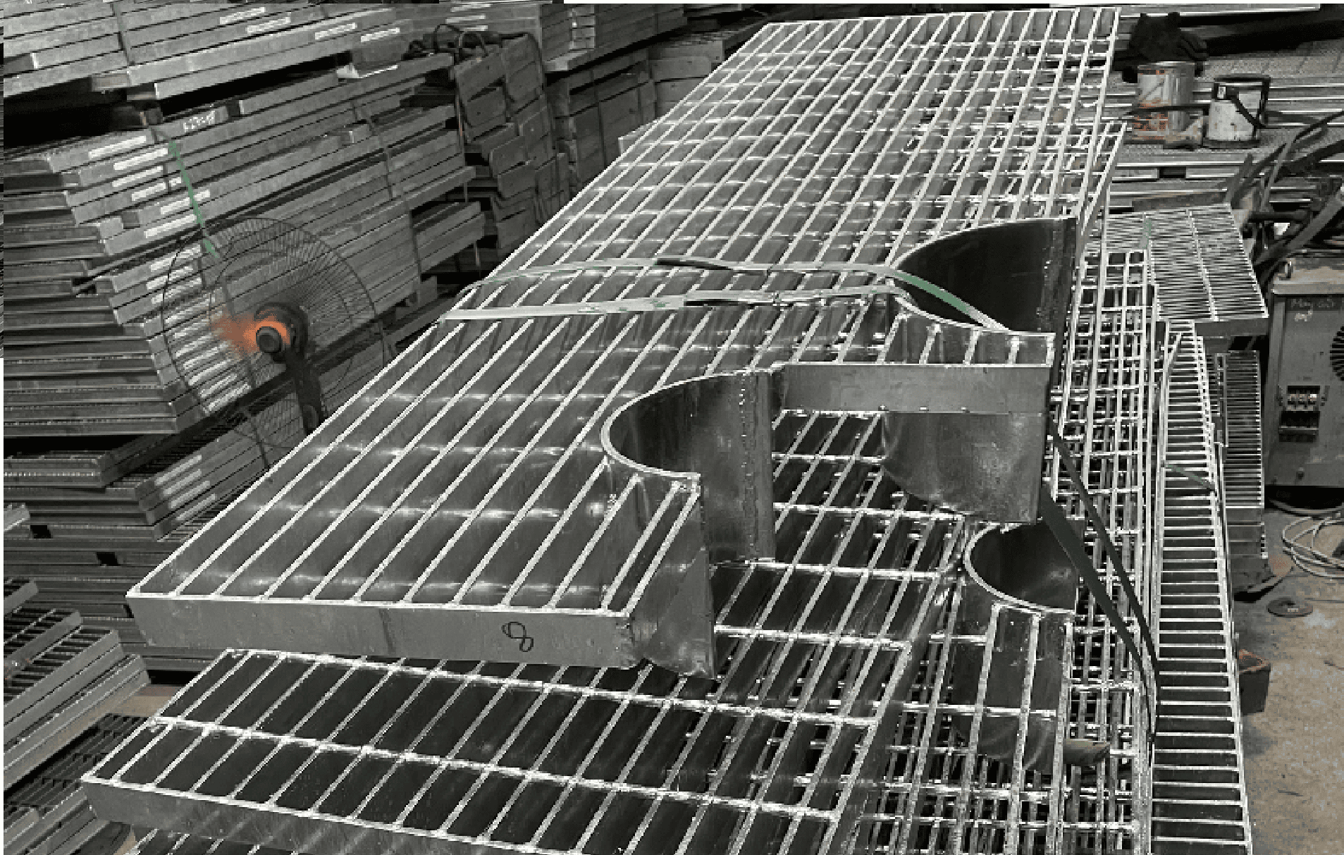 Tấm s&agrave;n grating mạ kẽm Tiến Bộ