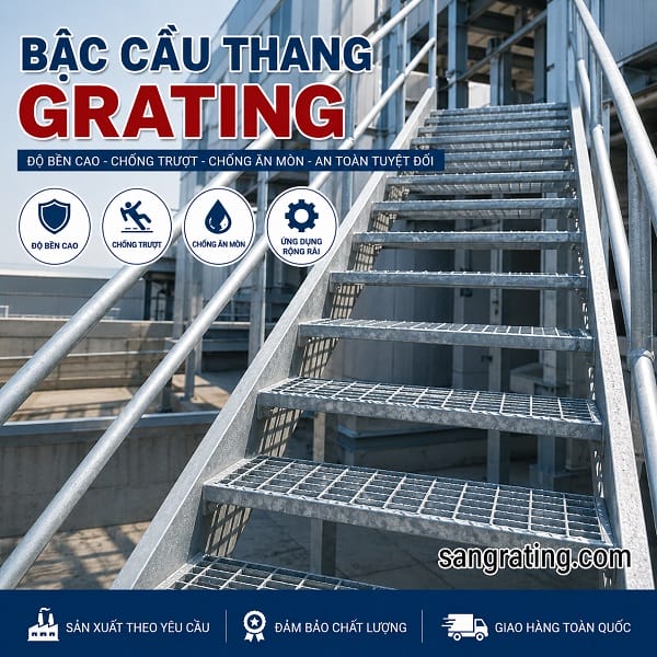 Bậc Cầu thang thép