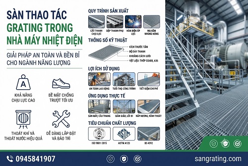 Giới thiệu về sàn thao tác Grating trong nhà máy nhiệt điện