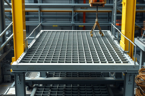 Lắp đặt sàn thao tác grating cho nhà máy công nghiệp
