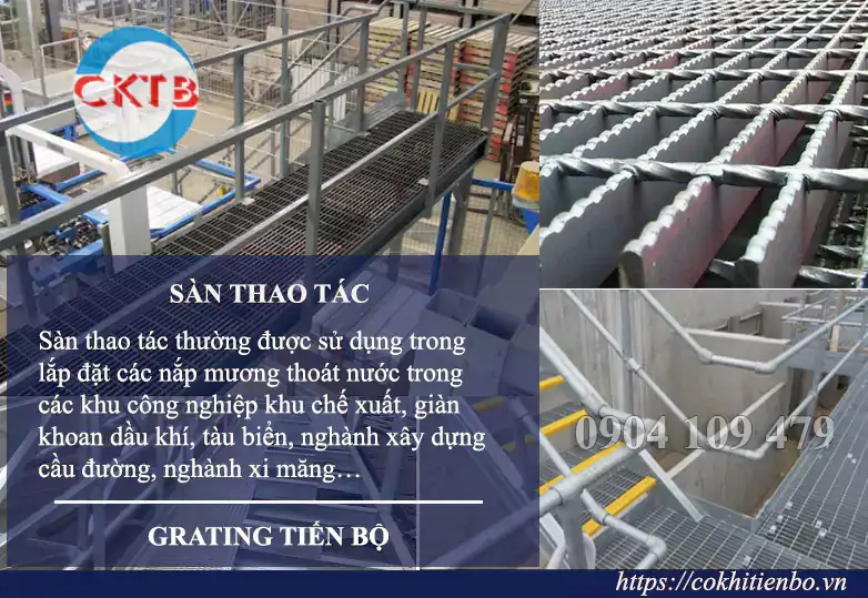 Sàn thao tác Grating Steel