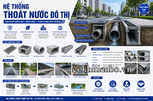 Giải pháp thiết kế hệ thống thoát nước đô thị bền vững với nắp mương & nắp hố ga Grating